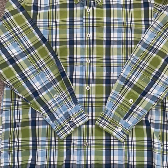 ORVIS Heritage Wash Mens Button Down Long Sleeve Multicolor Plaid Shirt Sz L - Picture 3 of 10